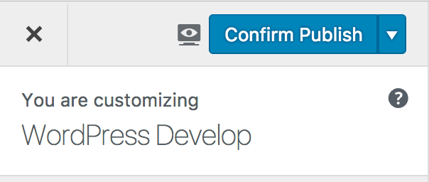 When selecting Publish, a confirmation appears. Additionally, a link is shown which allows you to browse the frontend with the changeset applied. This preview URL can be shared with authenticated and non-authenticated users alike.