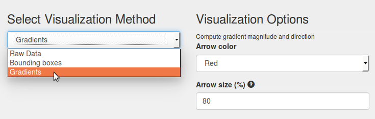 Select gradient extension