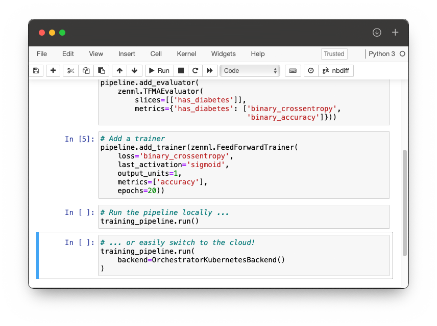 From local to cloud with one parameter