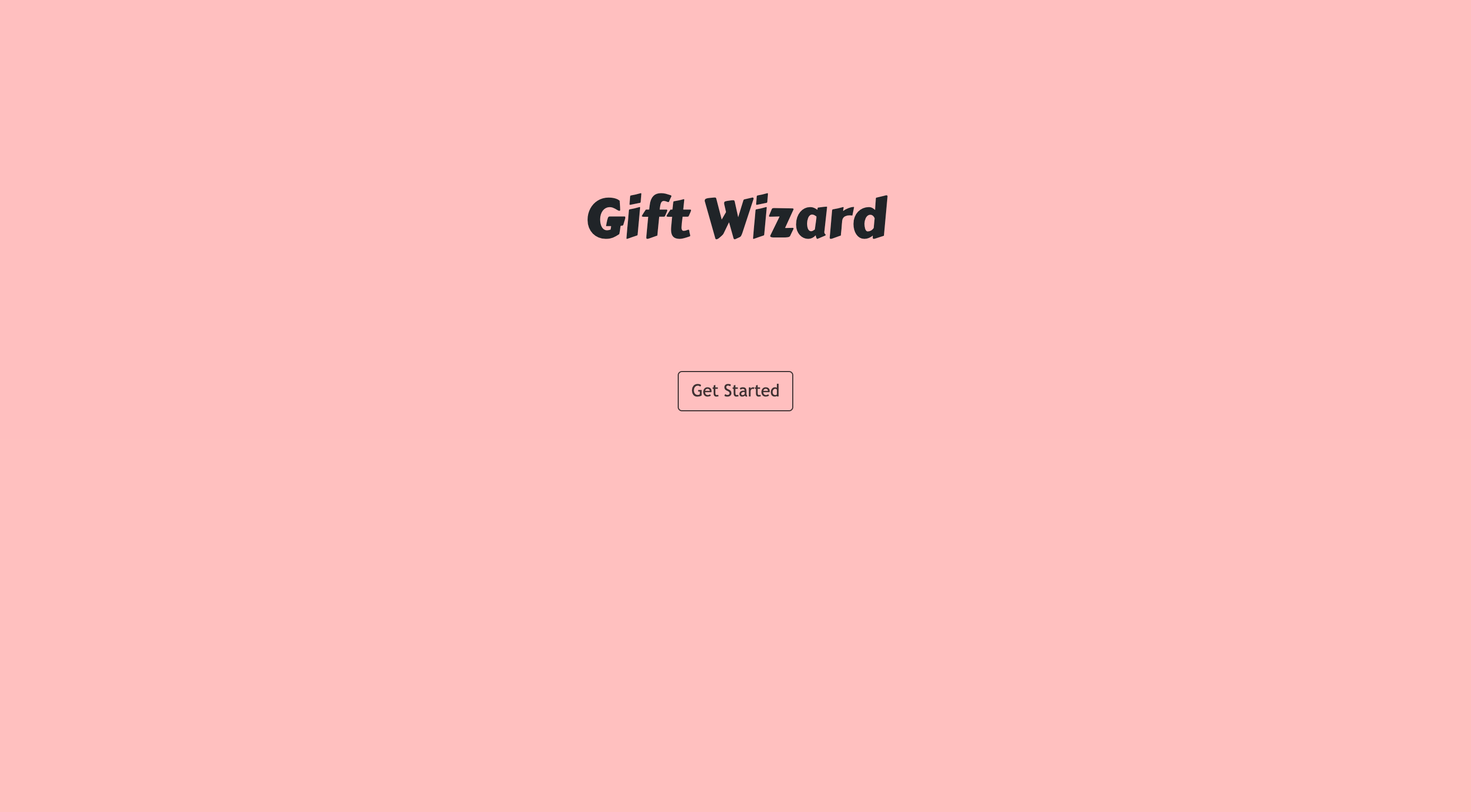 gift finder homepage