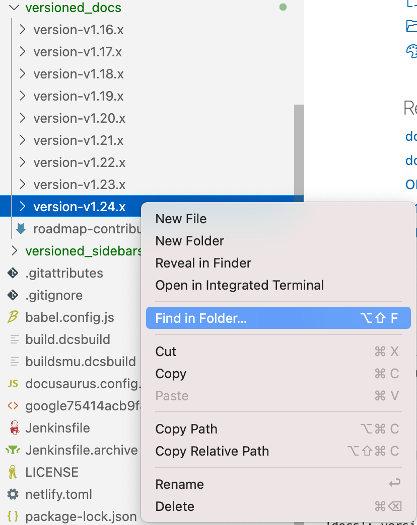 Find in files in VSCode